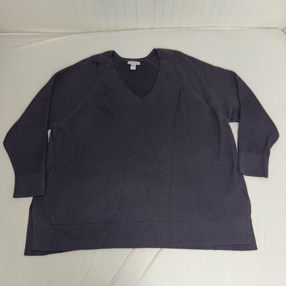 Athleta Heather Gray Knit Top